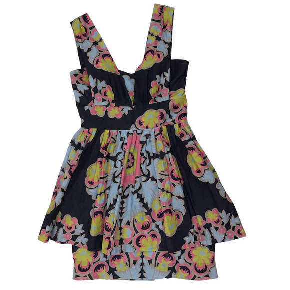 Leifsdottir Anthropologie Lotus Awakening Floral Sleeveless Mini Dress 0 - Picture 1 of 11